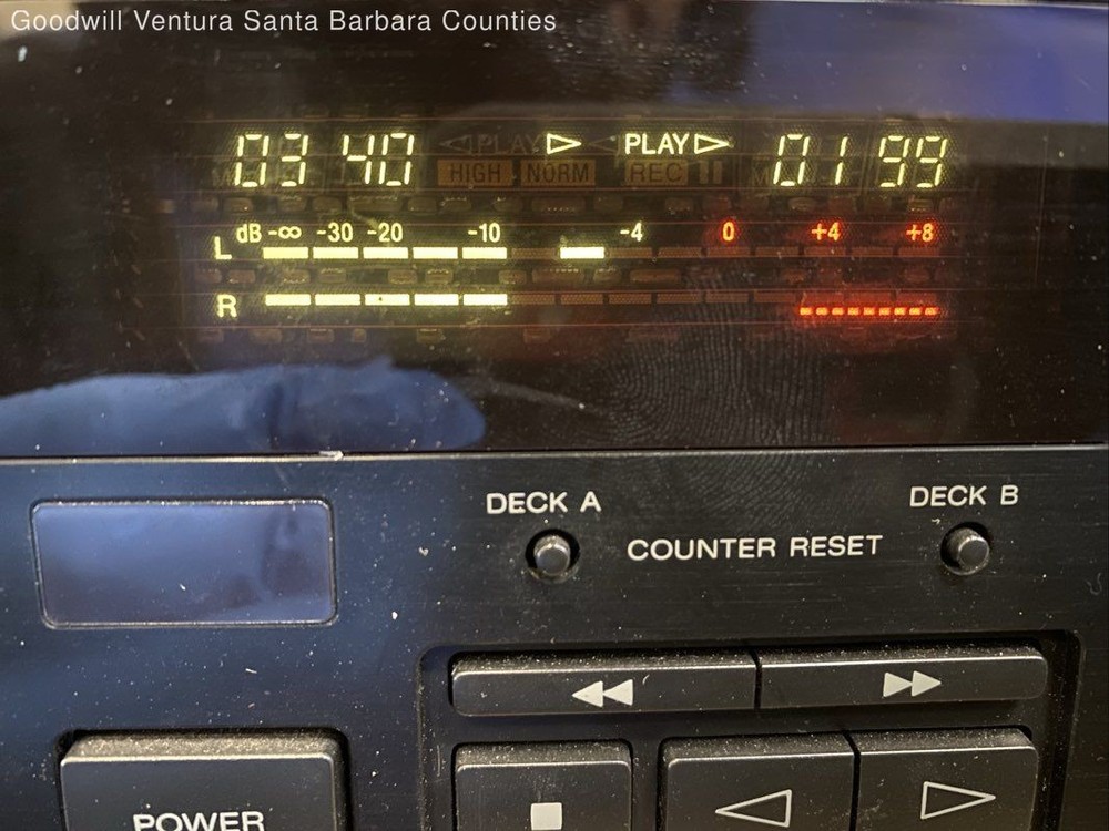 Sony Stereo Cassette Deck Model: TC-WR661 - Read