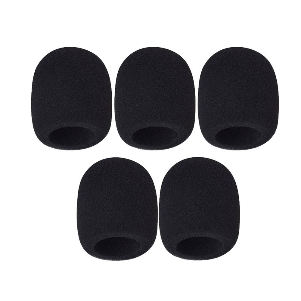 Foam Handheld Microphone Windscreen 5 Pack Replacement High Quality Covers New