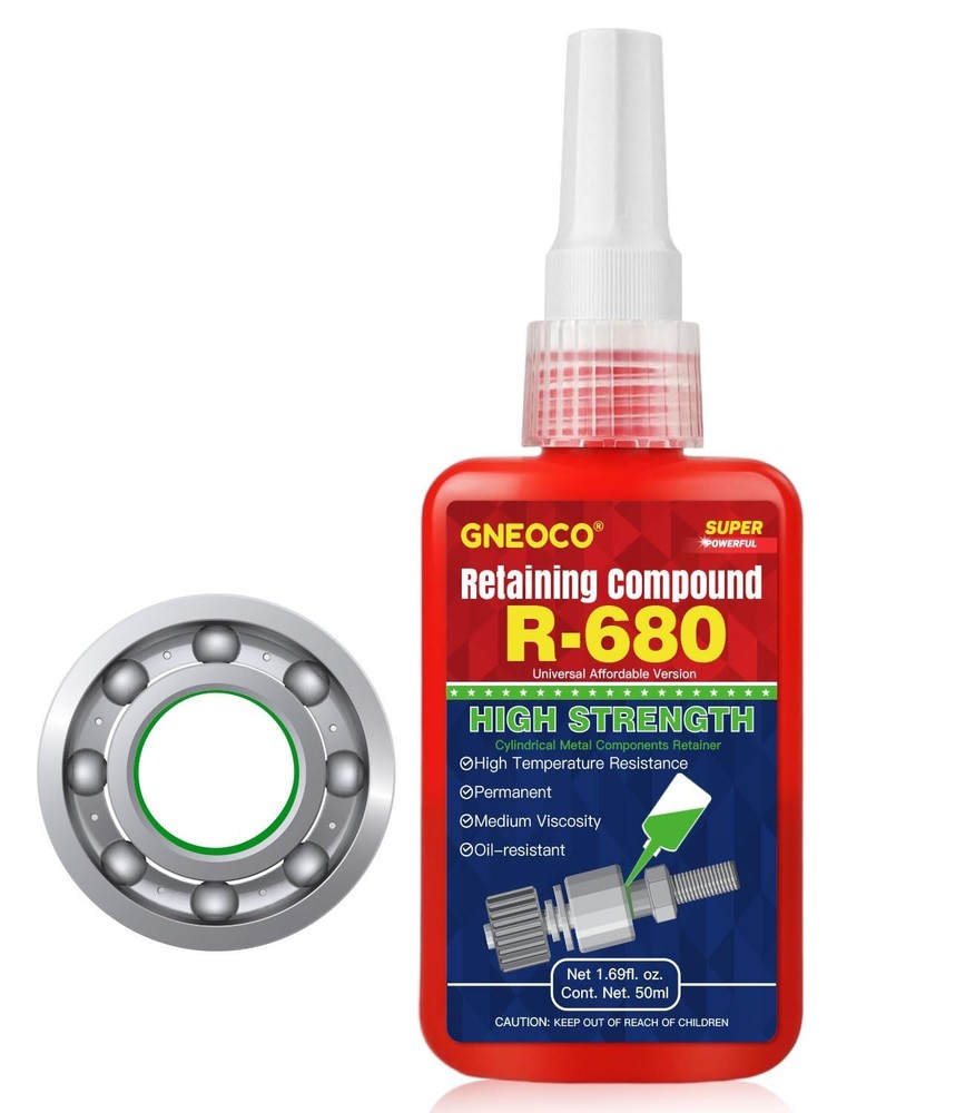 ThreadLocker Green, Thread Lock High Strength Lock Tight for Nuts, Bolts, Fasten