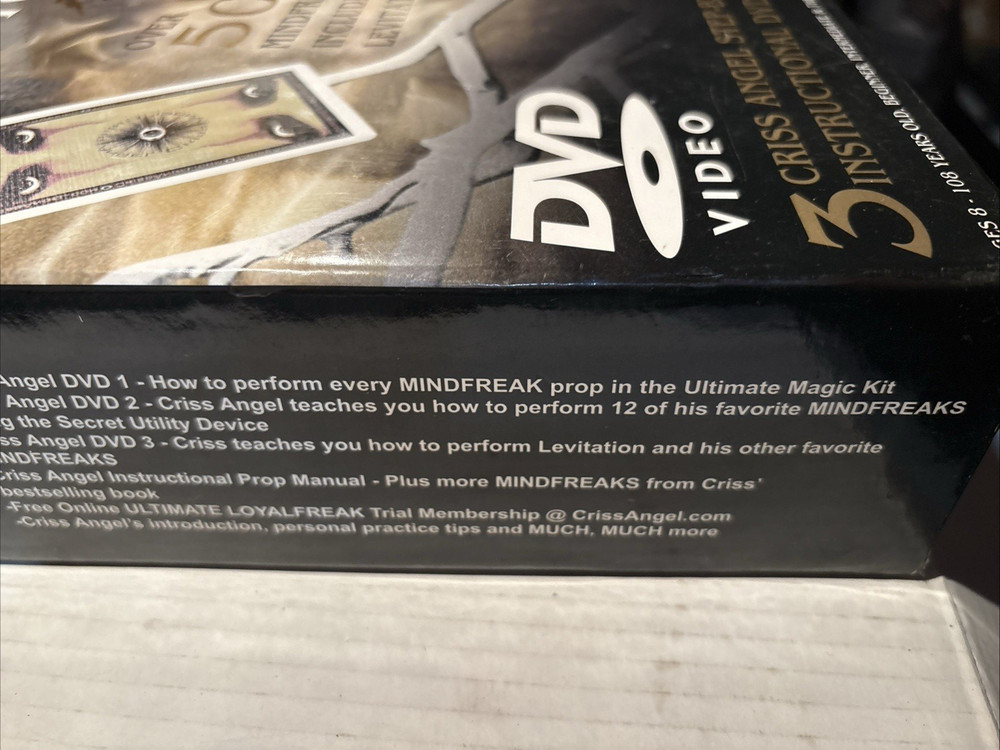 Magic Set Criss Angel Mind Freak Ultimate Magic Kit EMPTY BOX ONLY