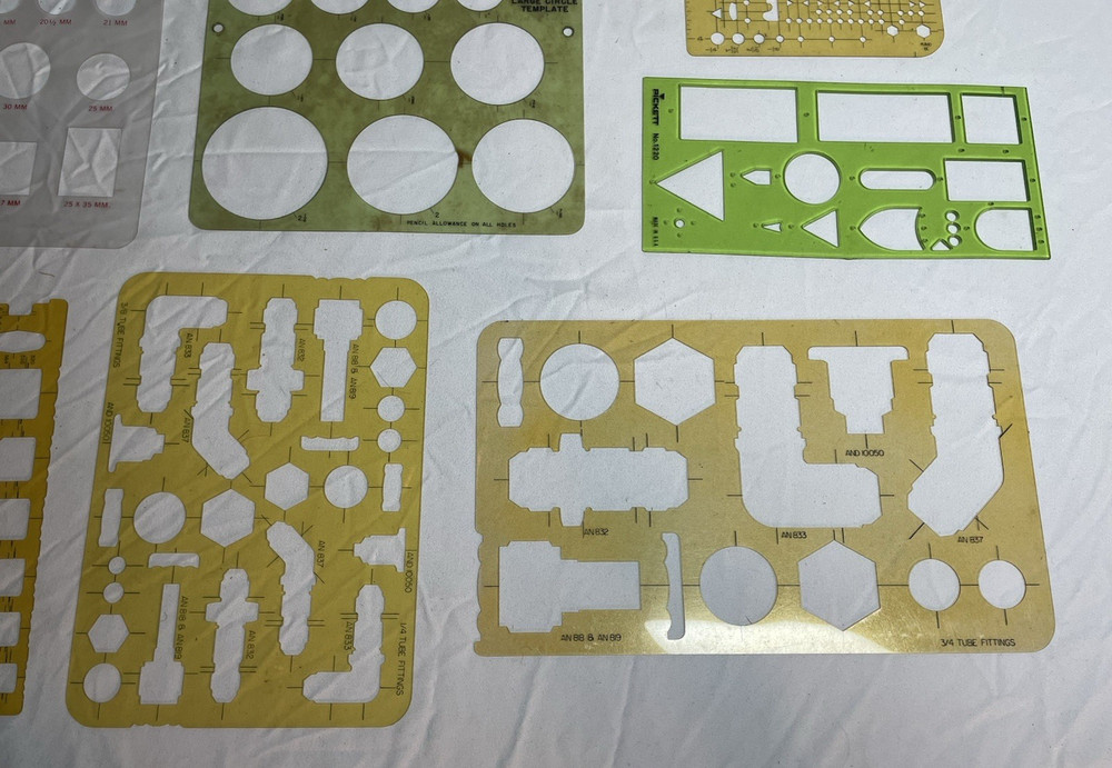 Lot Drafting Drawing Templates RapiDesign Pickett Clear View Automatic Electric