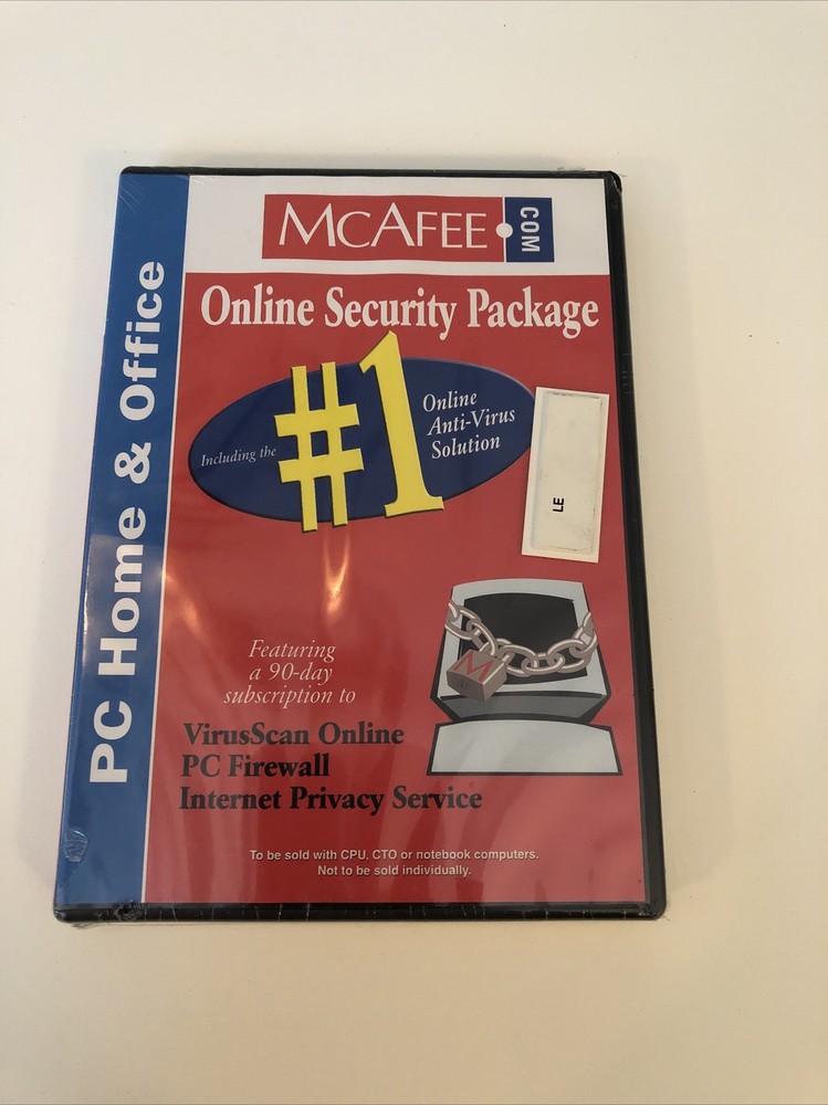 McAfee Online Security Package VirusScan Firewall Privacy Service