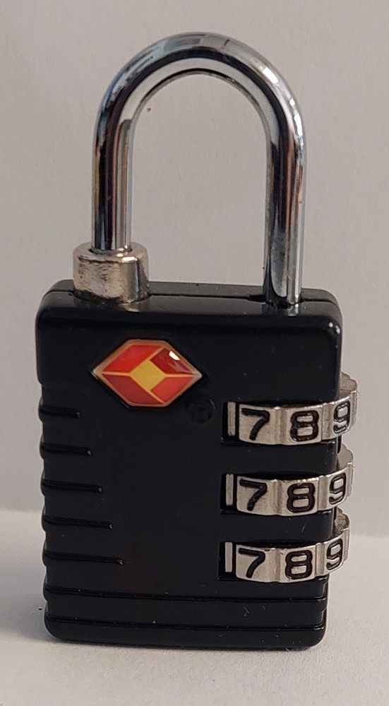 New Black TSA 002 Secure Luggage 3 Dial Combination Lock