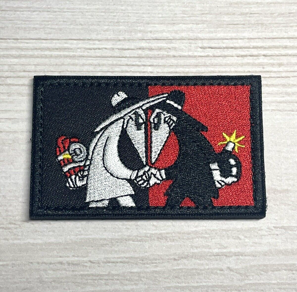 Spy vs Spy Patch - Tactical Morale Patch - Embroidered Arcade Retro Spy Patch