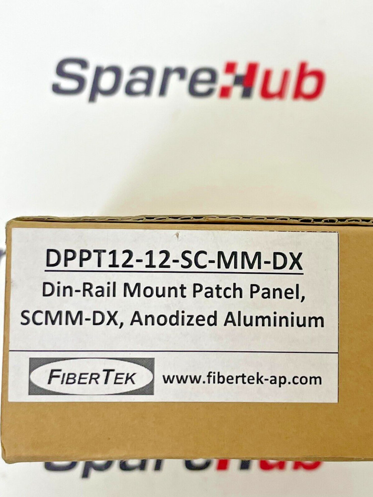 FIBERTEK DPPT12-12-SC-MM-DX Din Rail Mount Patch Panel