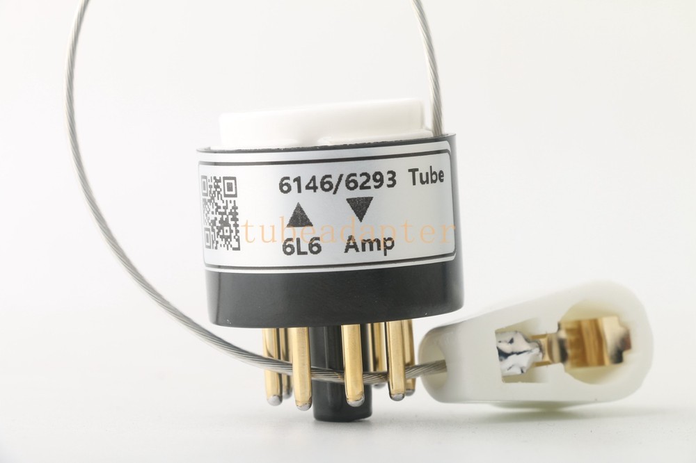 Pair 2pcs 6L6(amp socket) to 6146 6293 tube converter adapter