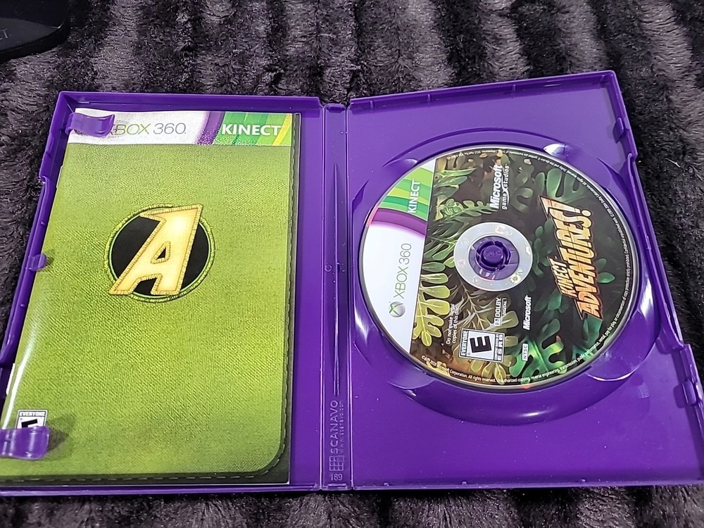 Xbox 360 Kinect Sensor 1414 With Kinect Adventures Game CIB