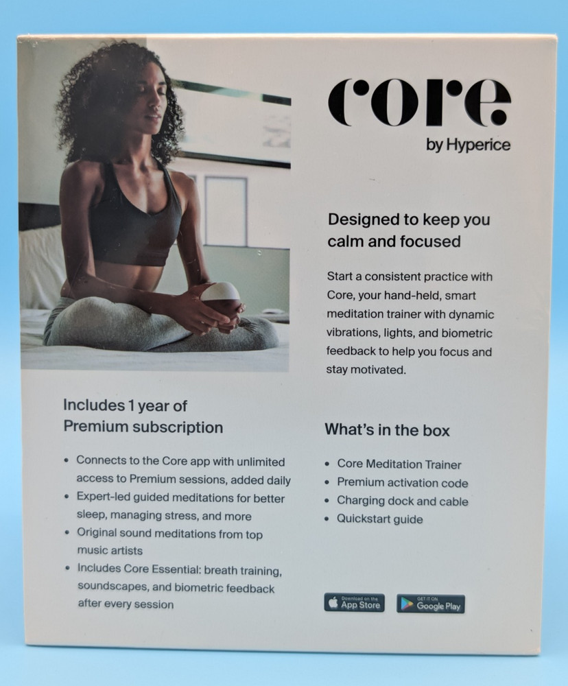 Hyperice Core Smart Meditation Trainer - New & Sealed