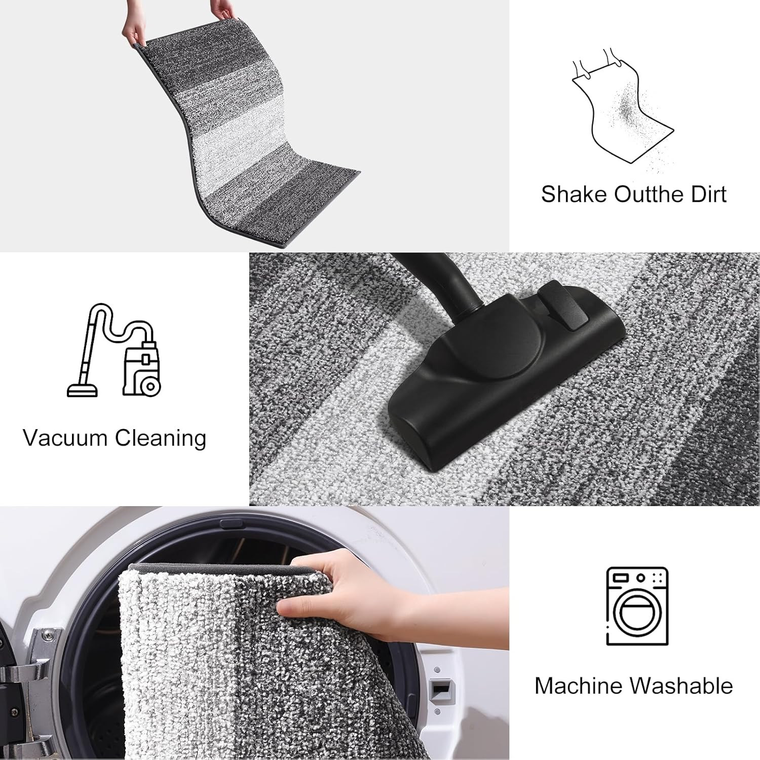 Dog Door Mat for Muddy Paws, Absorbs Moisture and Dirt, Low-Profile Entryway Mat