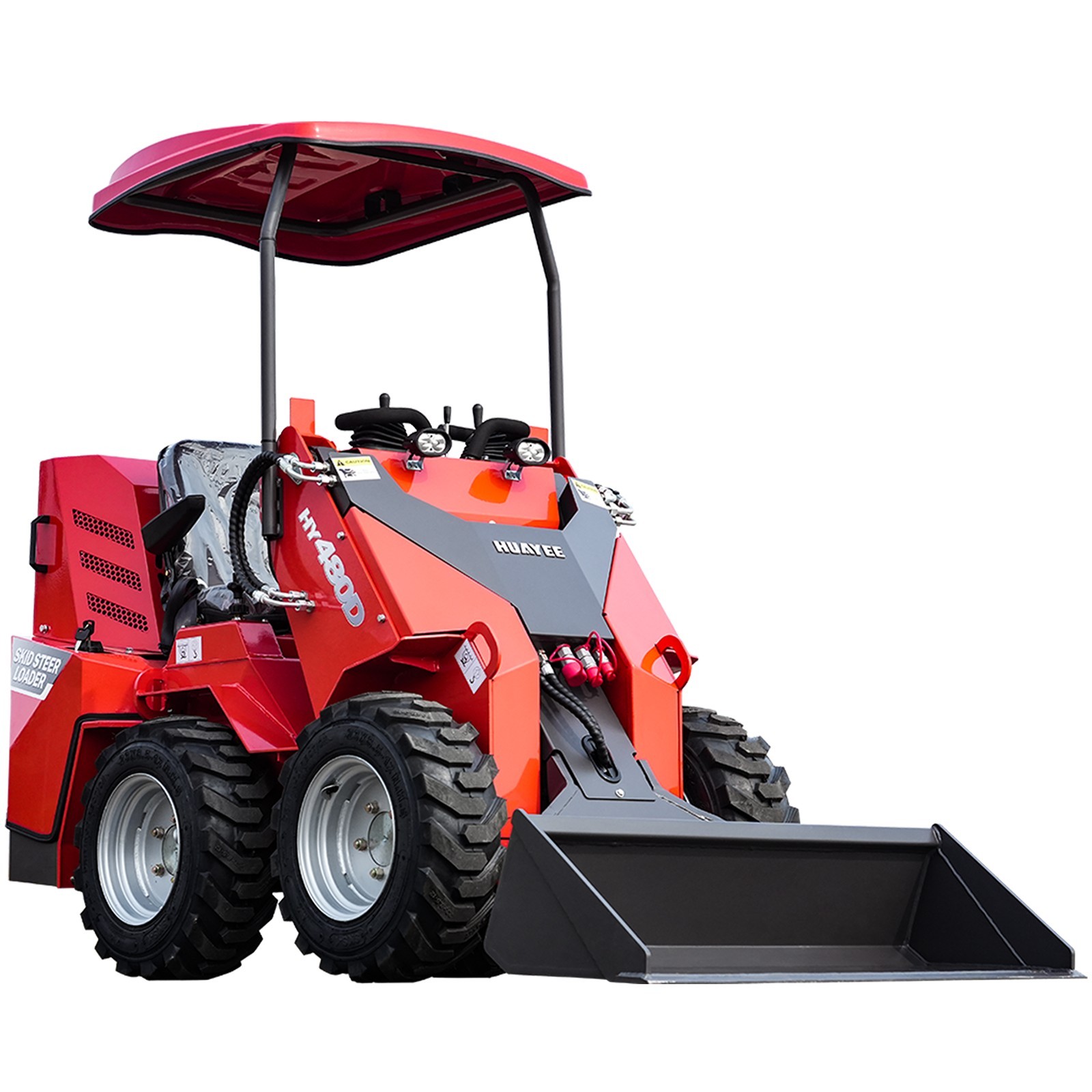 HY480D Free Ship/unloading Ride-On Wheeled Mini Skid Steer Loader honda 23HP