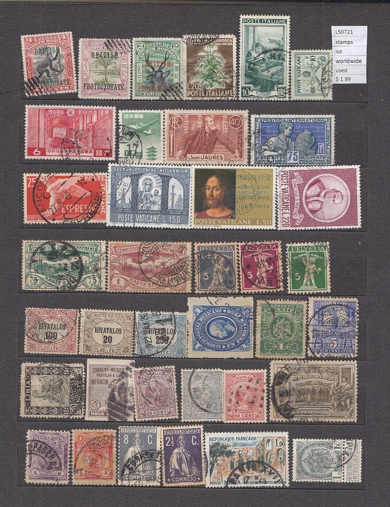 STAMPS LOT WORLDWIDE USED  (L50721)