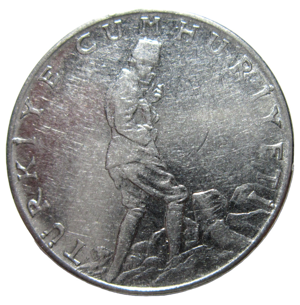 TURKEY.  2-1/2  LIRA,  1960.
