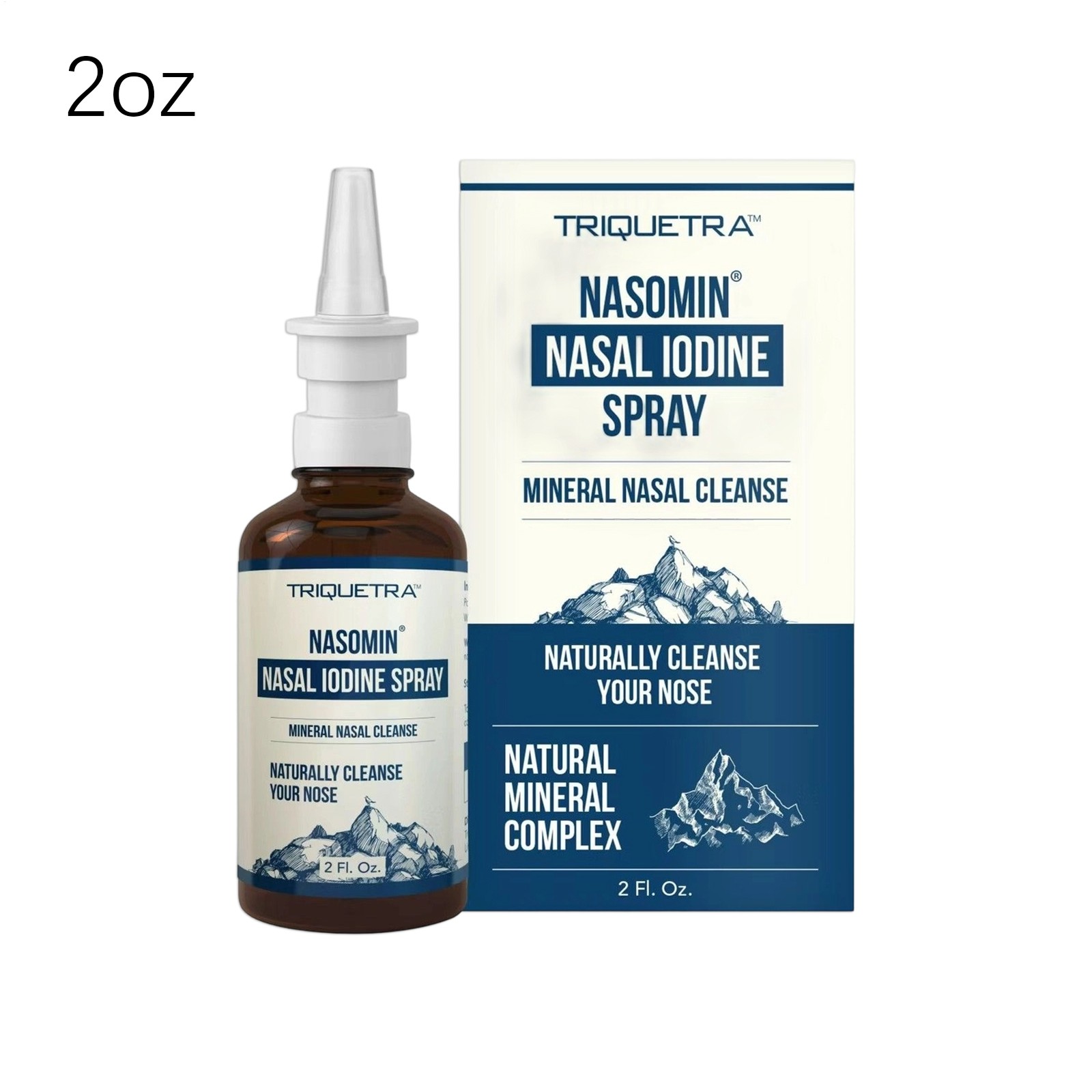 Nasomin Nasal Iodine – Nasal Cleanse– Neutralize Nose - Iodine + Fulvic Acid Ble