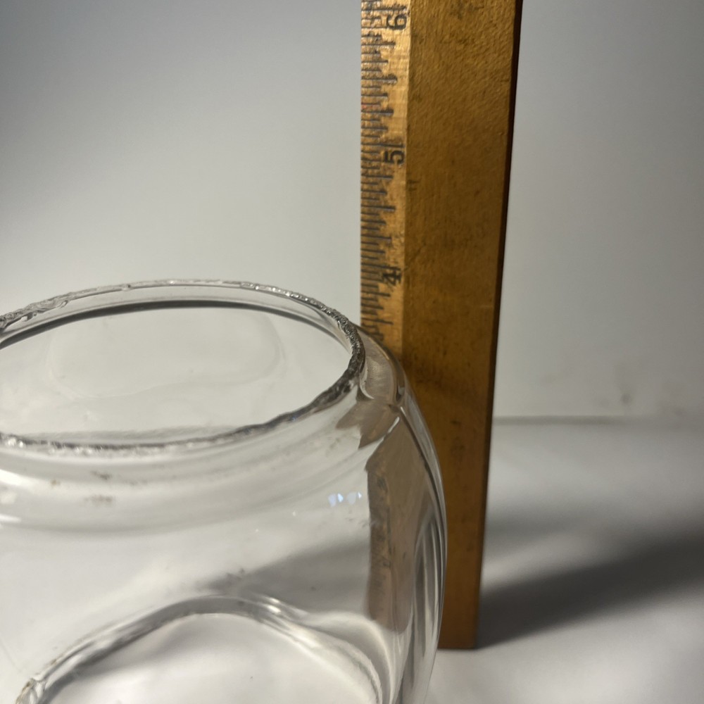 Vintage Clear Glass Lantern Globe ONLY Replacement Globe