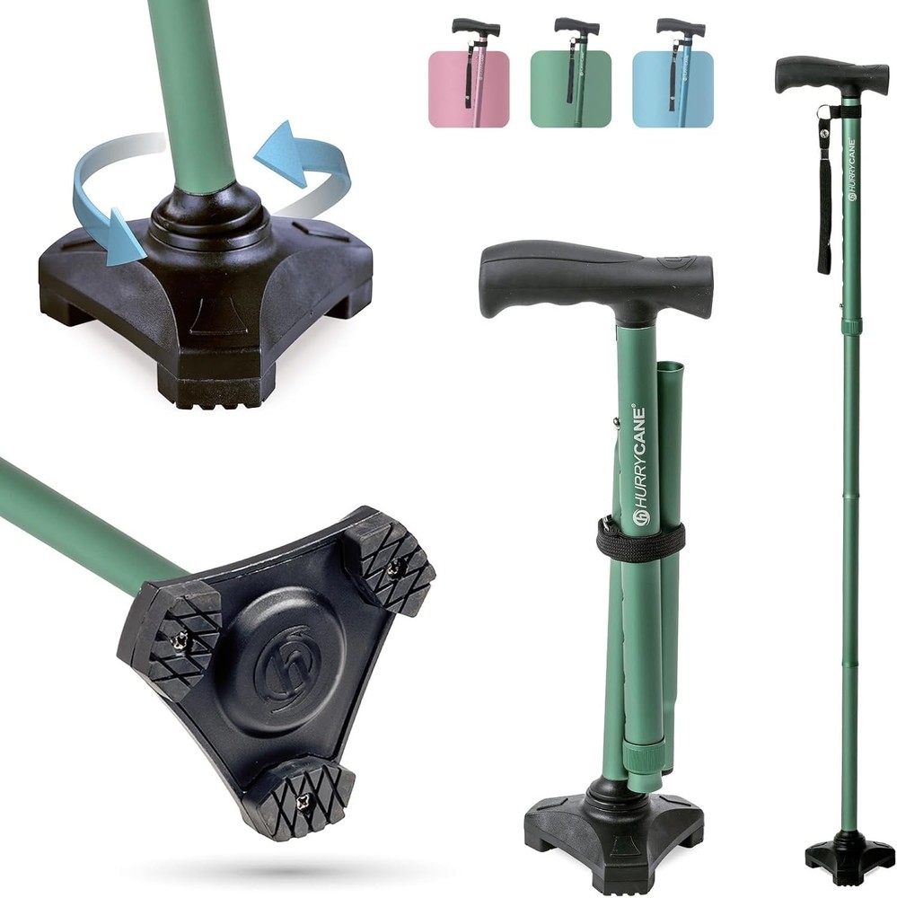 HCANE Freedom Edition Foldable Walking Cane - Adjustable & Stylish Mobility Aid