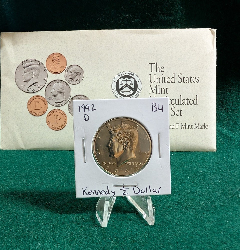 1992 D Kennedy Half Dollar Uncirculated from US Mint Set