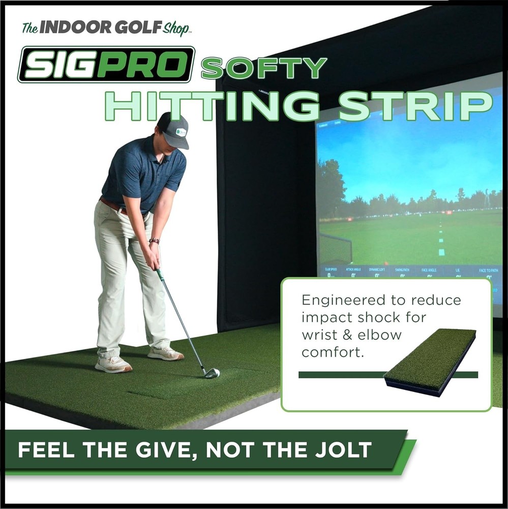 SIGPRO Hitting Strips - Professional-Grade, Replaceable Golf Hitting Mat - Re...