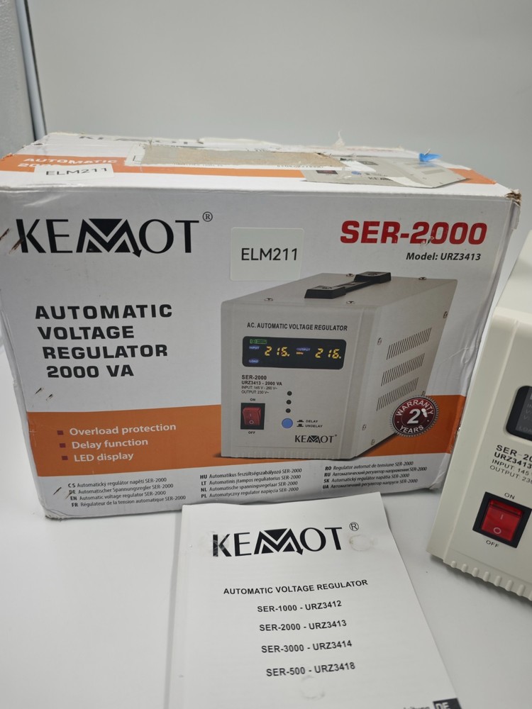 KEMOT SER-2000 Automatic Voltage Regulator 2000VA (URZ3413)