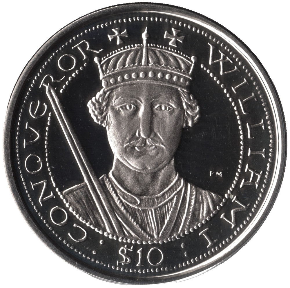 2007 BVI Silver Proof $10 – William I Conqueror