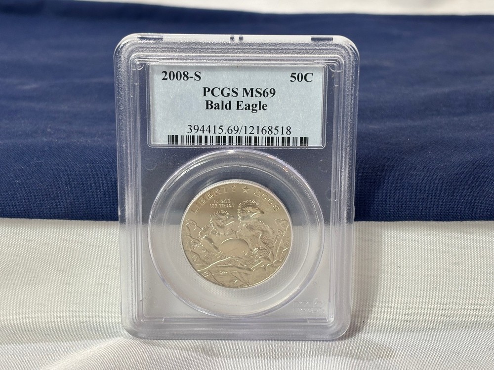 2008 S Bald Eagle Half Dollar PCGS MS69