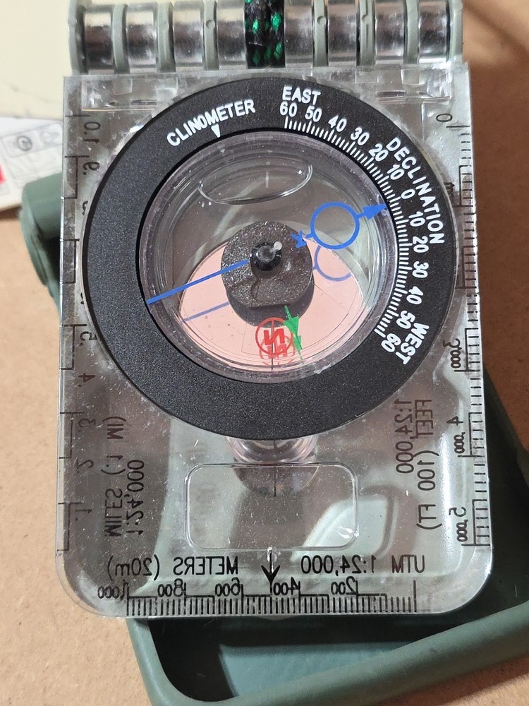 Brunton TruArc20 Mirror Compass Used