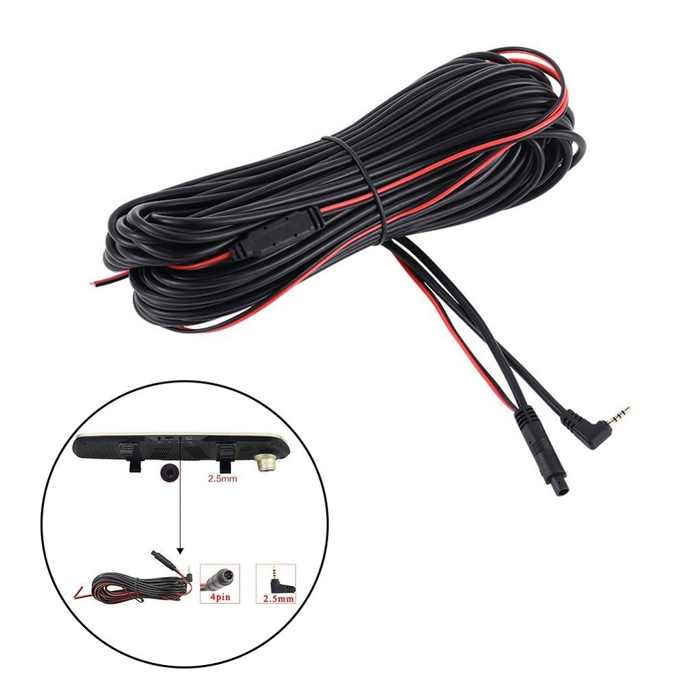 Practical 10M Car DVR for DASH Camera Extension Cable for Recorder Installation