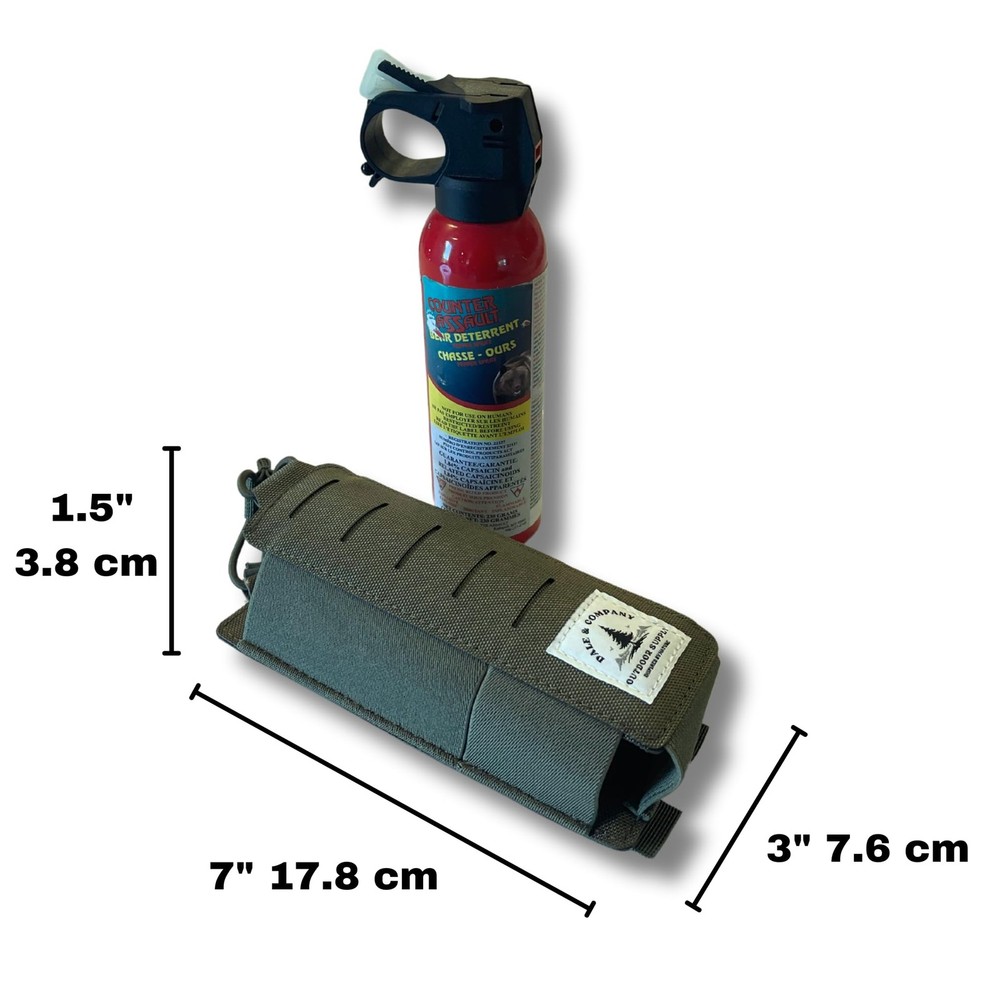 Tactical Bear Spray Sheath with Pouch, Green