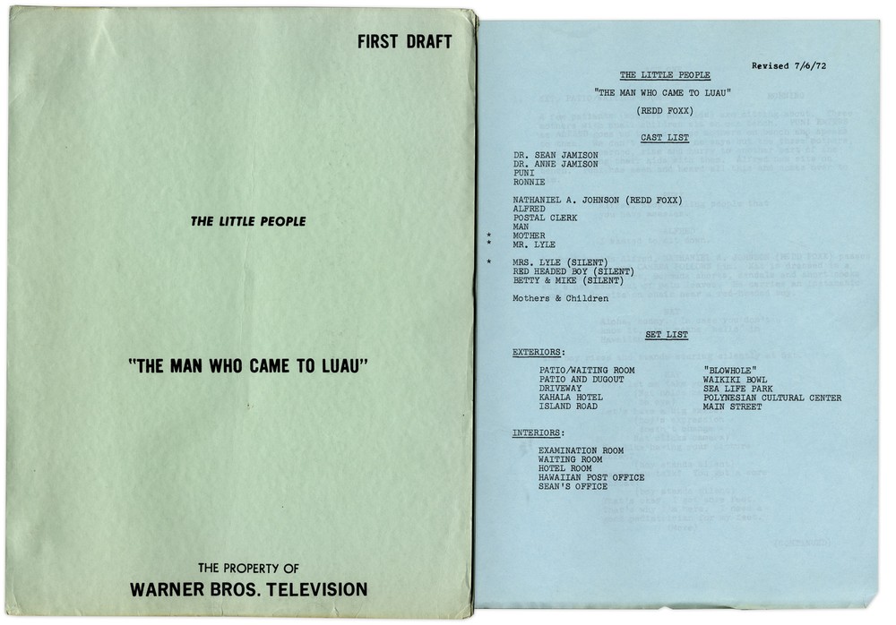 From Redd Foxx Estate The Little People Script