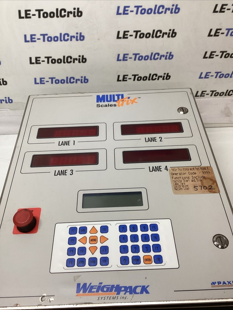 Weighpack Multi-Trix Scale Control System Panel w/ Boards Untested T-980S