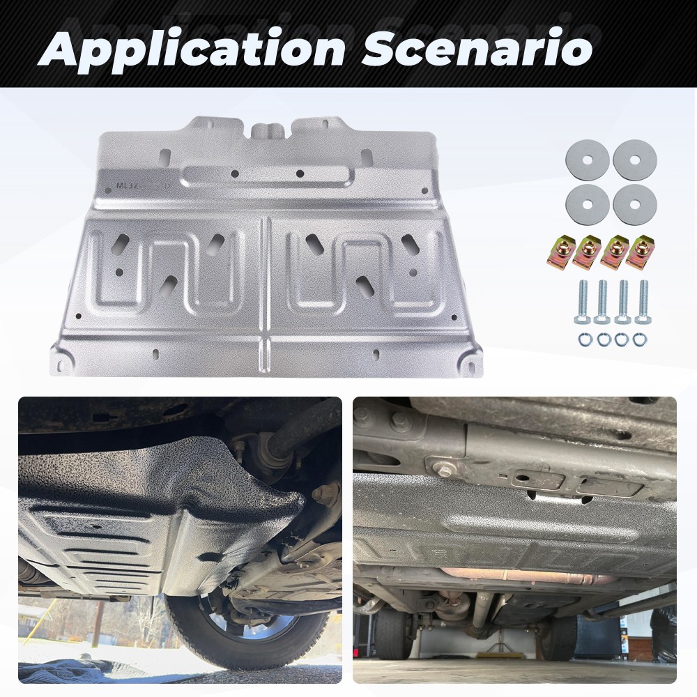 Upgrade Manganese Steel Splash Panel Shield ML3Z-7222-D For 2015-2024 Ford F-150