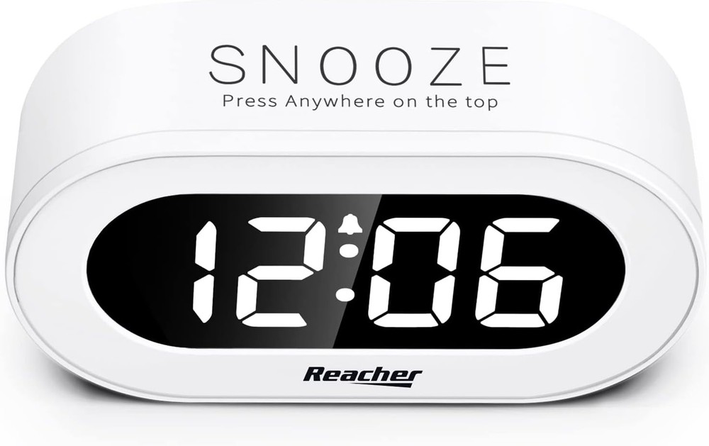 Small LED Digital Alarm Clock withSnooze,Simple to Operate,Full Range Brightness