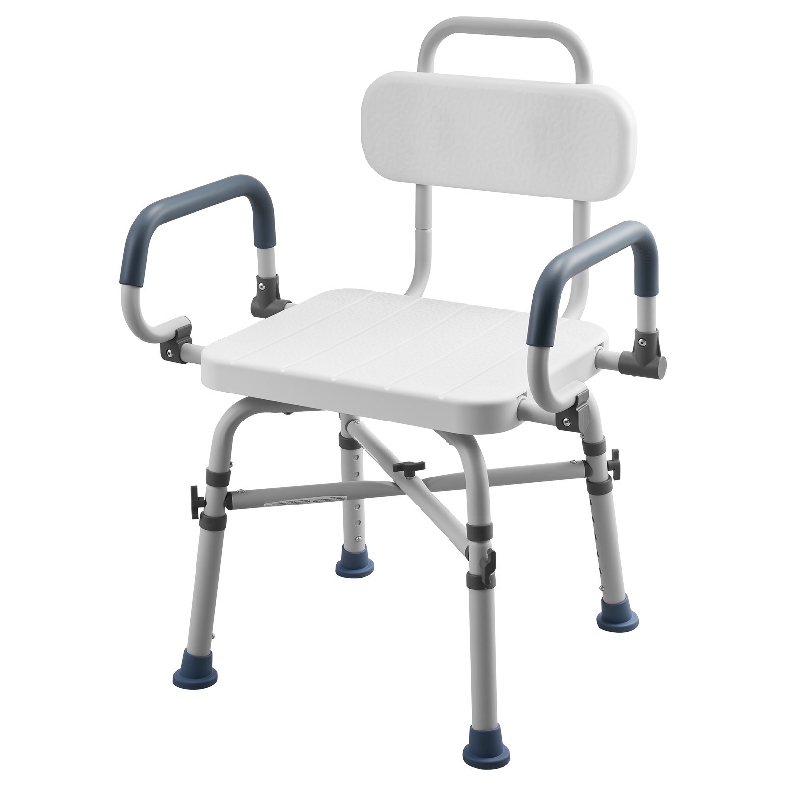 Uimoso Swivel Shower Chair with Arms and Back, Heavy Duty Seat, 500 lbs Capacity