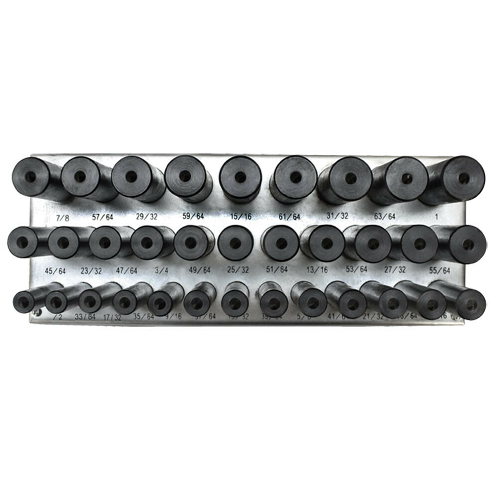 33 PC Transfer Punch Set 1/2" to 1" by 64th