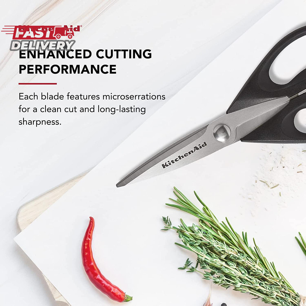 Kitchenaid All Purpose Kitchen Shears with Protective Sheath Durable Stainless S