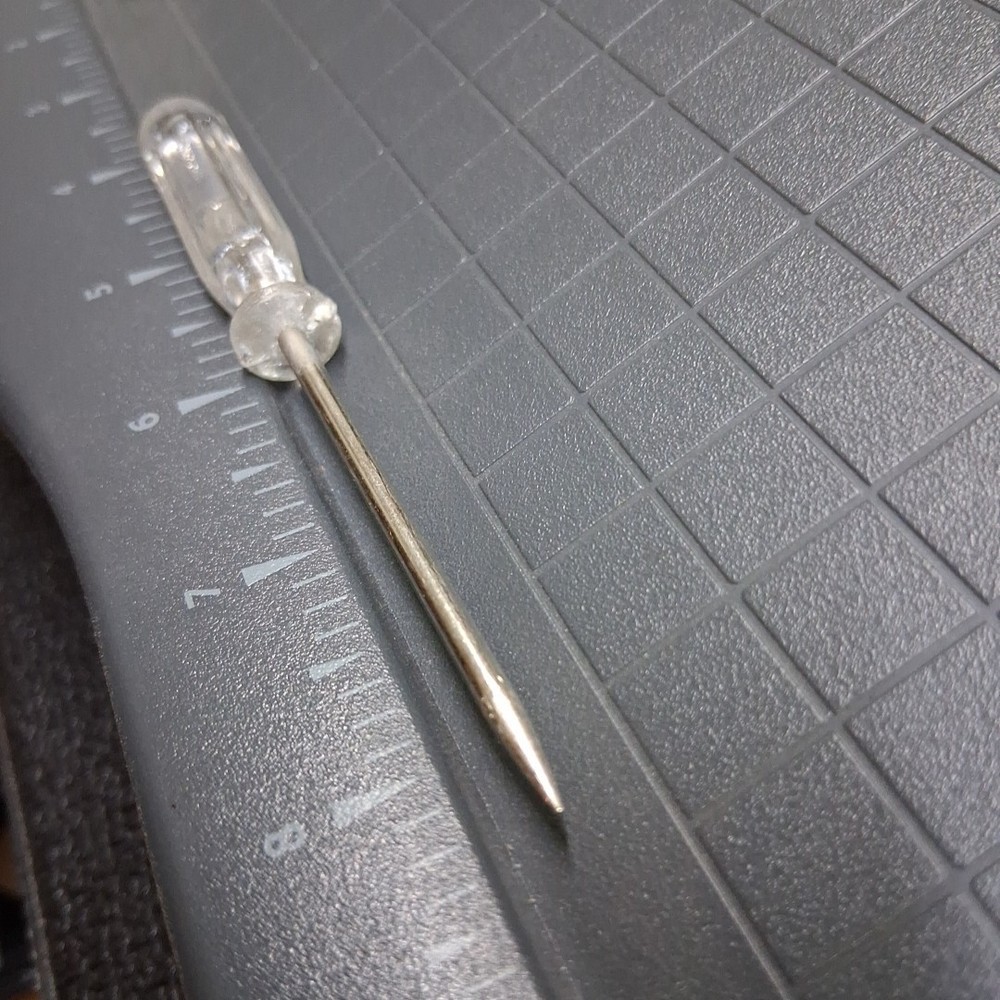 Vintage 4.5" Clear Plastic Handle Pointed Tip Scratch Awl