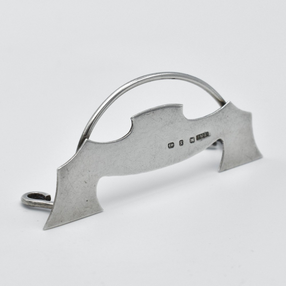 Antique Solid Silver Menu Place Holder 1897 Victorian