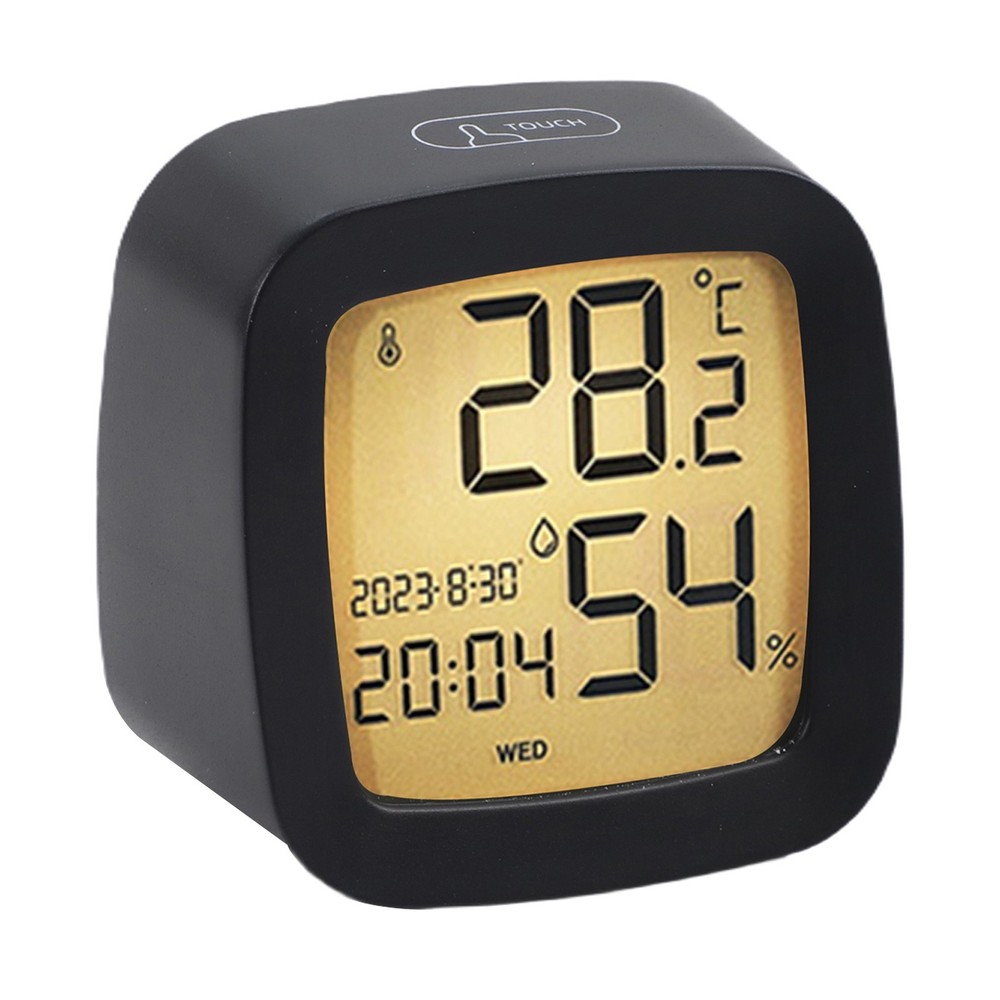 Multi Display Alarm Clock with Temperature Humidity Voice Control Backlight