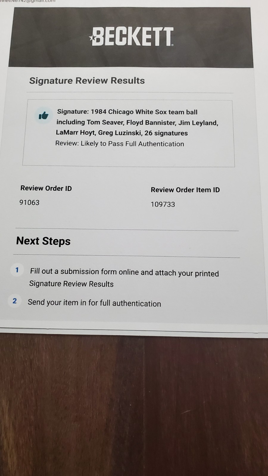 Tom Seaver Signed Baseball – Beckett - 1984 White Sox Team - Auto - 27 Sigs HOF