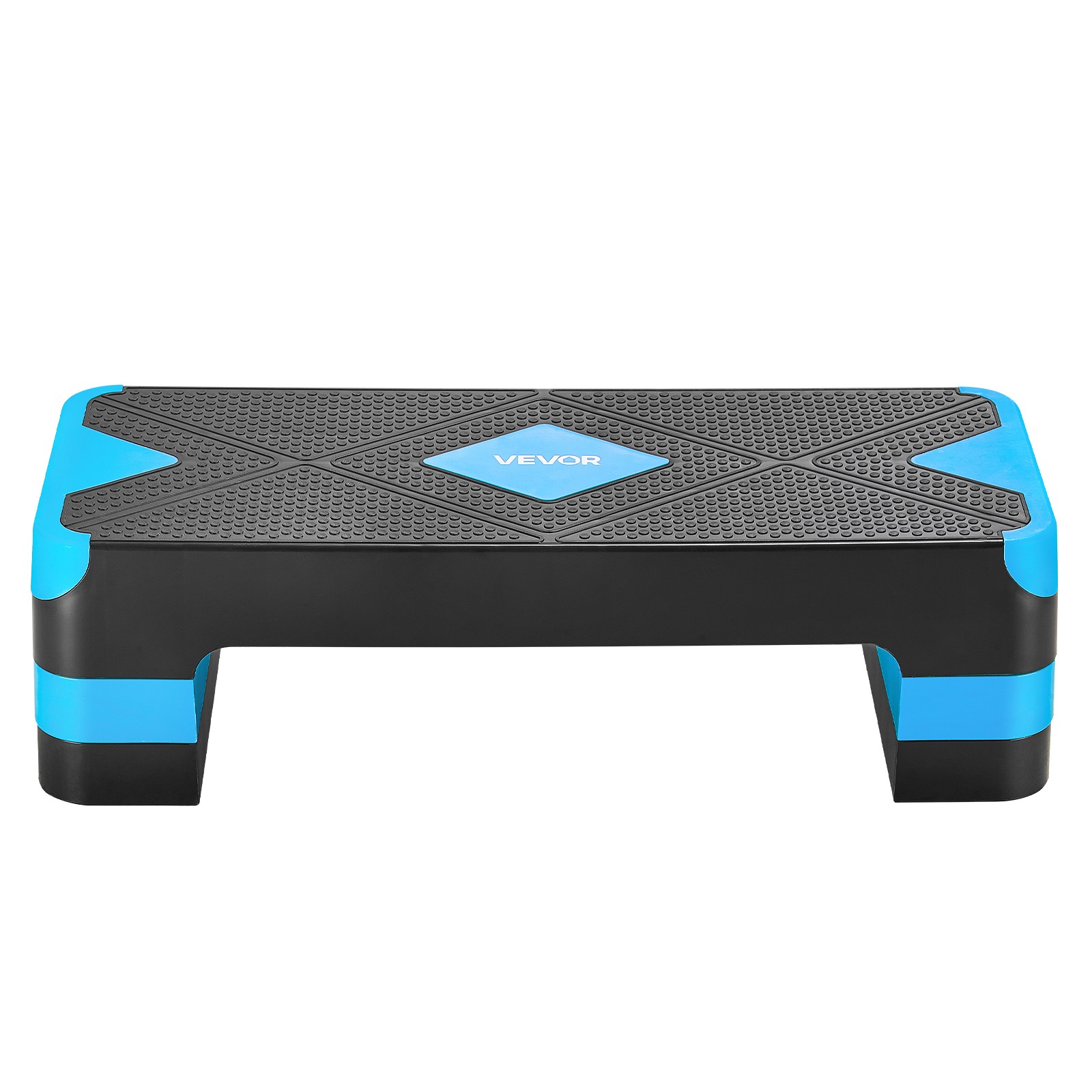 VEVOR Aerobic Exercise Step Platform Height Adjustable Workout Stepper 4 Riser