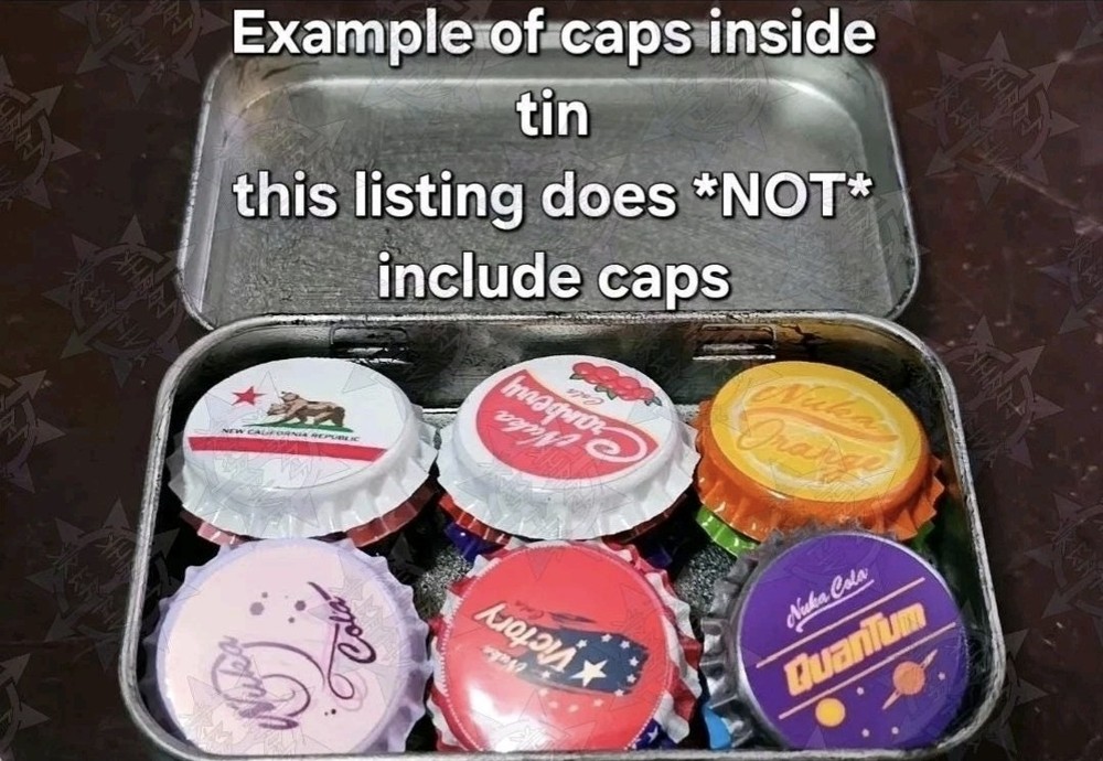 Fallout Inspired Mentats, Fixer & Buffout 3 Tin BUNDLE Clean(empty) *Handmade*