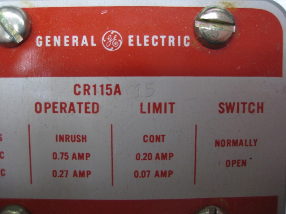GENERAL ELECTRIC CR115A15 LIMIT SWITCH NSNP