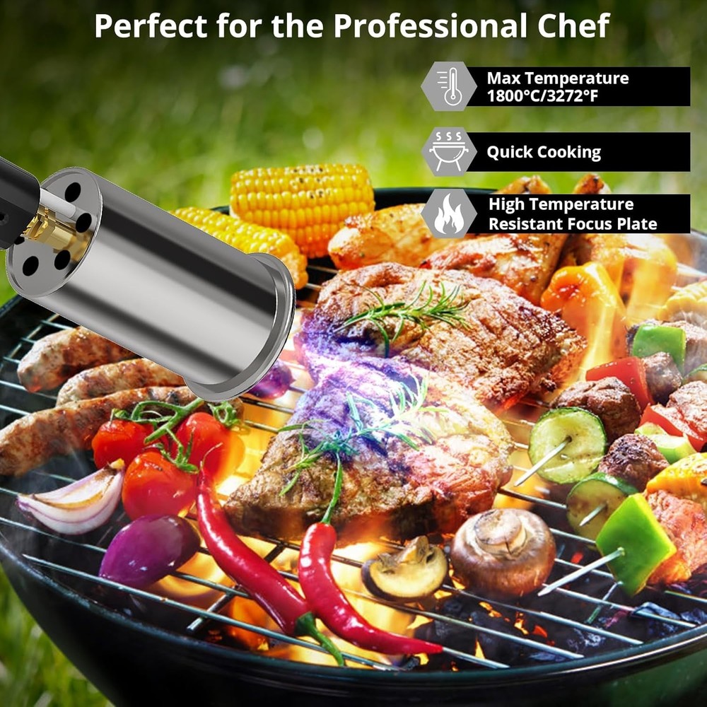 Portable L8010 Cooking Torch: Maximum Flame Control for Culinary Mastery