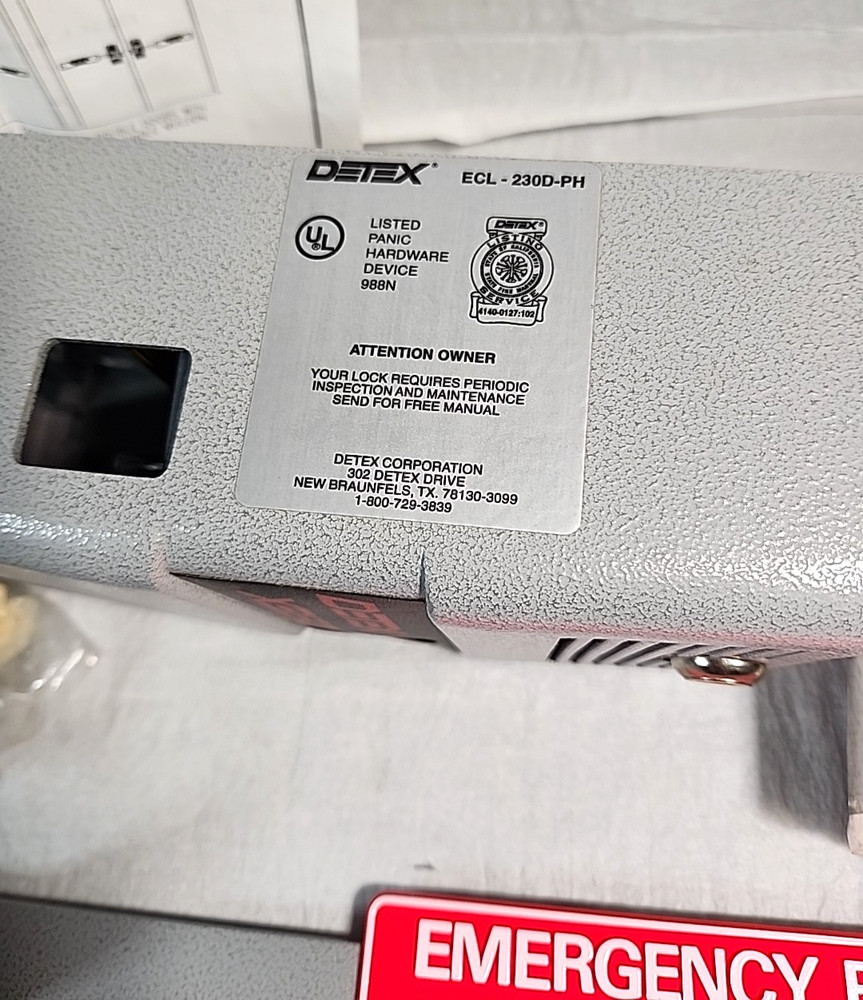 Detex ECL-230D-PH Emergency Door Exit Alarm Control Lock