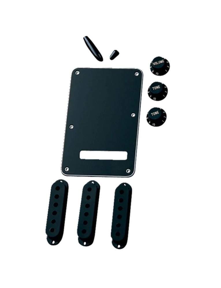Fender Stratocaster Electric Guitar Accessory Kit, Black