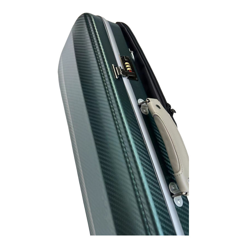 High-grade 4/4 Violin Case green grain Compound material, with coded lock