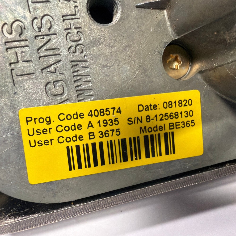 Schlage Electronic Keyless Deadbolt Lock Satin Nickel Incomplete