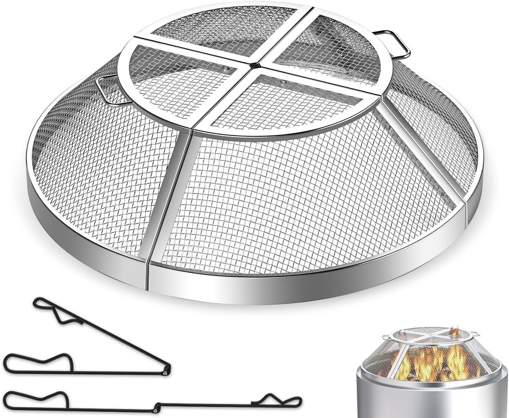 Fire Pit Spark Screen for Solo Stove Range Accessories, 15 Inch Range Shield ...