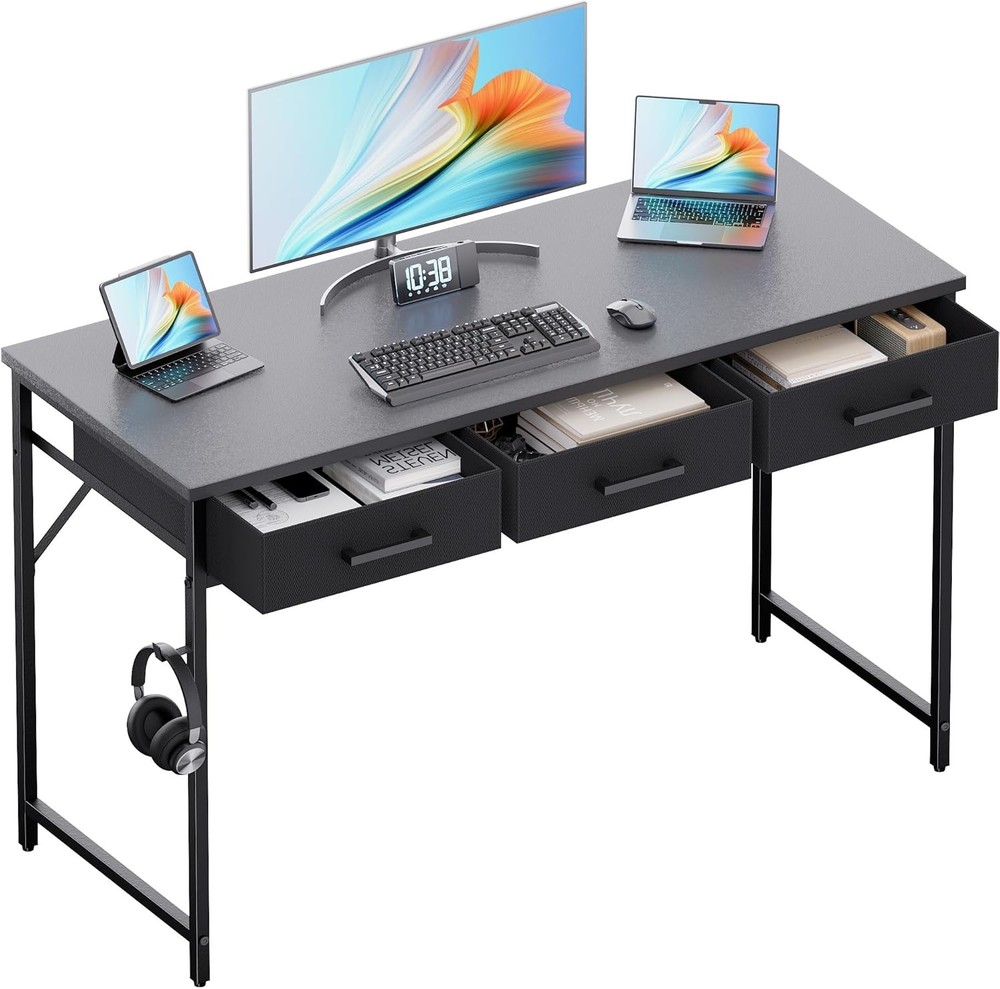 32 Inch Small Computer Desk W/ 2 Drawers Bedroom Study Writing Home Office Table