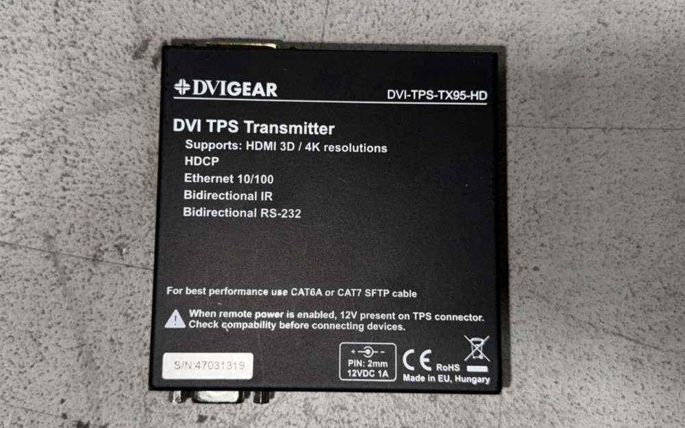 DVIGear DVI TPS Extender (Transmitter and Receiver)
