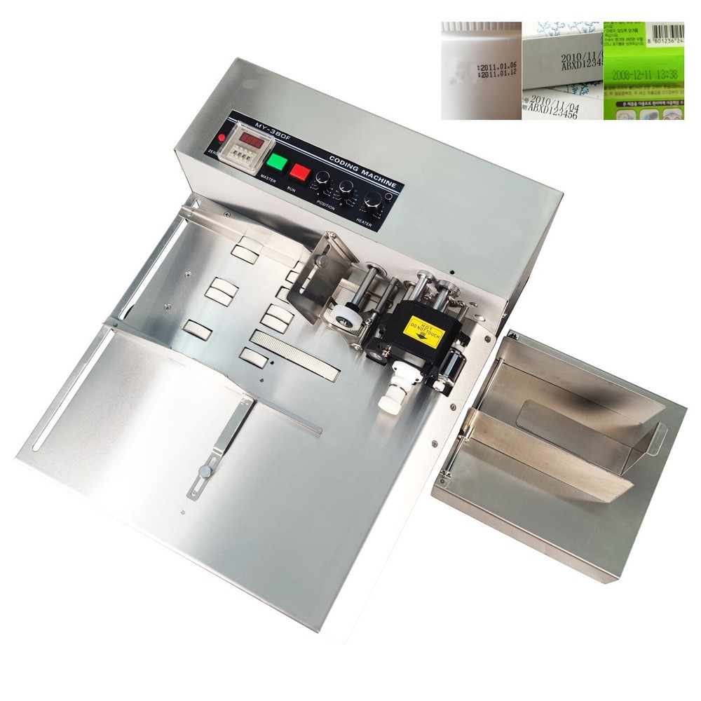MY-380F Plat Surface Dry Ink Coding Machine Print Date Label 110V